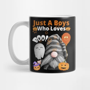 School Halloween 2022 Cool Gnome Pumpkins Squad Boys Funny Mug